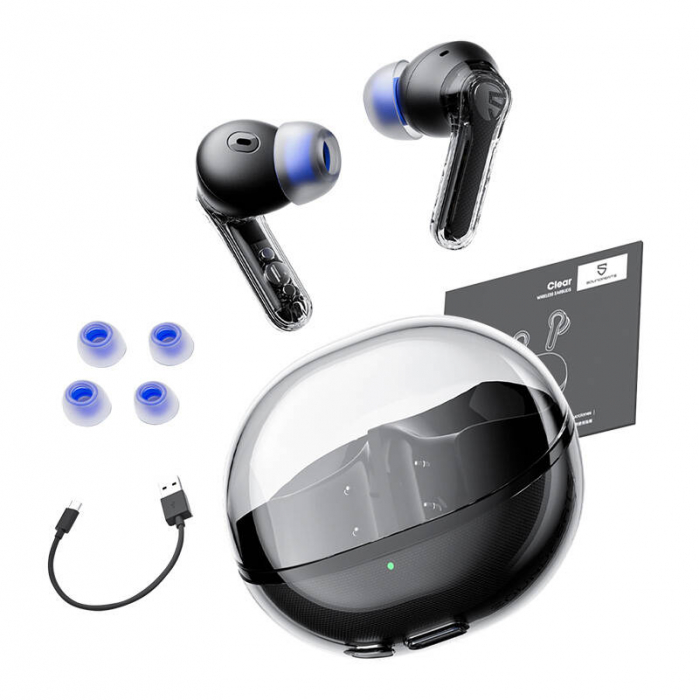 Căști wireless Soundpeats Clear – Bluetooth 5.0, microfon HD, sunet clar [3]