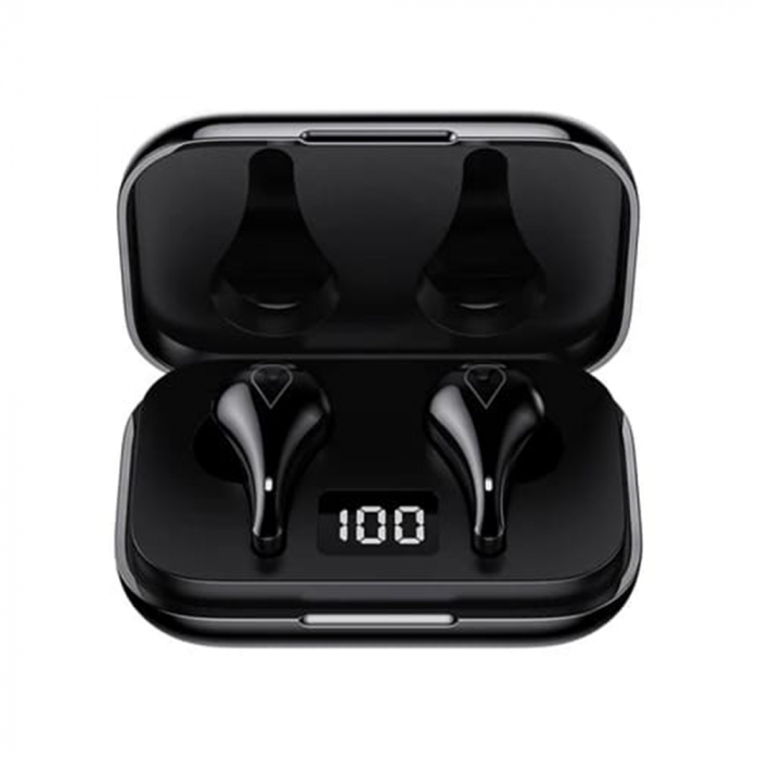 Căști wireless Lenovo (LP3) - Bluetooth 5.0, afișaj LED, IPX5 rezistent la apă - negru [1]