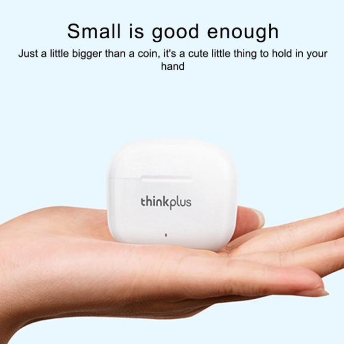 Căști wireless ThinkPlus LivePods (LP40 Pro) - TWS, Bluetooth 5.1, HiFi, sunet stereo, IPX5 - albe [4]