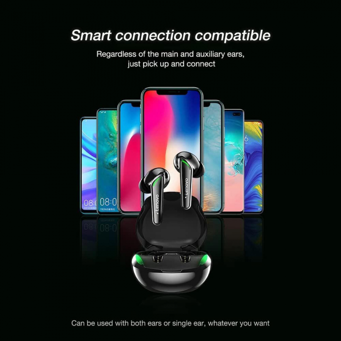 Căști wireless ThinkPlus LivePods (XT92) - pentru jocuri, Bluetooth 5.1, reducere zgomot - alb [5]