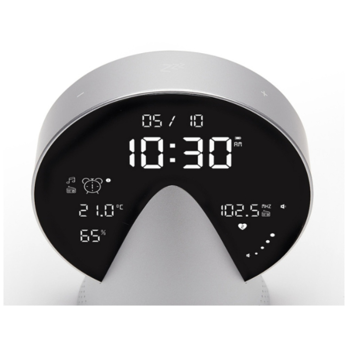Ceas deșteptător Lexon Conic Clock argintiu [2]