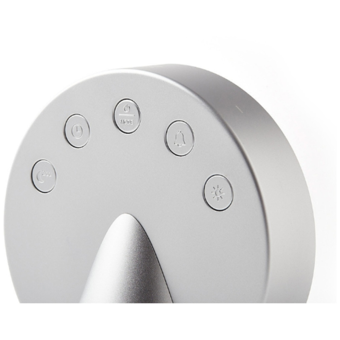 Ceas deșteptător Lexon Conic Clock argintiu [3]