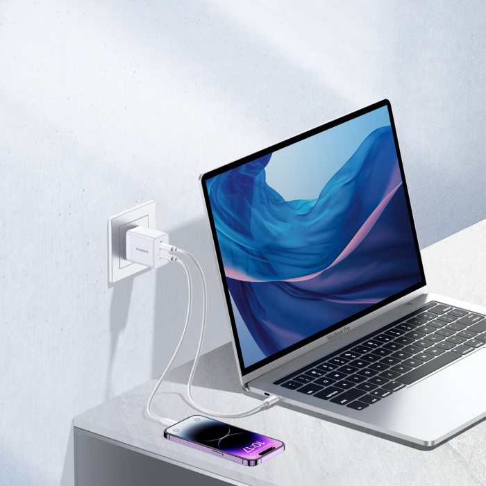 Choetech 2xUSB-C PD 40W charger white (Q5006-EU) [3]