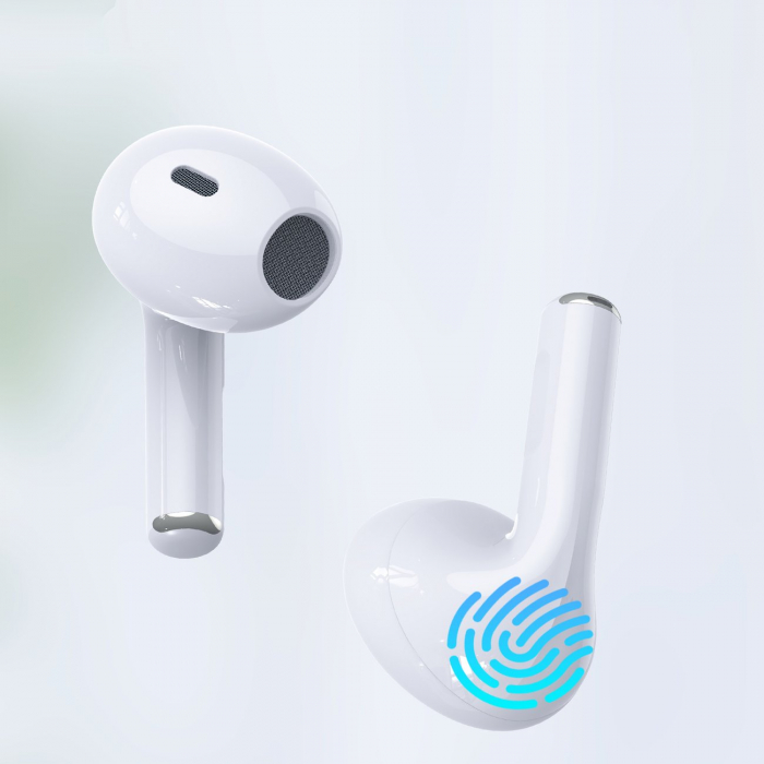 Căști Wireless Choetech TWS BH-T08 Alb – Sunet Clar, Autonomie Lungă, Cu Carcasă de Încărcare [4]