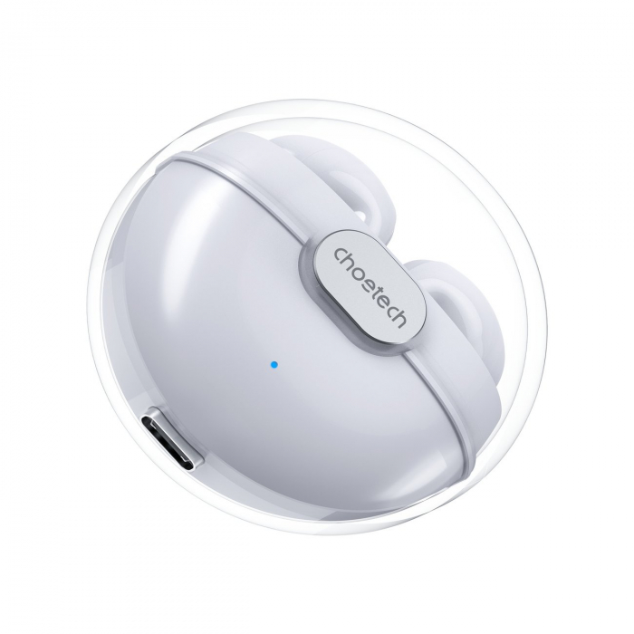 Căști Wireless Choetech TWS BH-T08 Alb – Sunet Clar, Autonomie Lungă, Cu Carcasă de Încărcare [5]