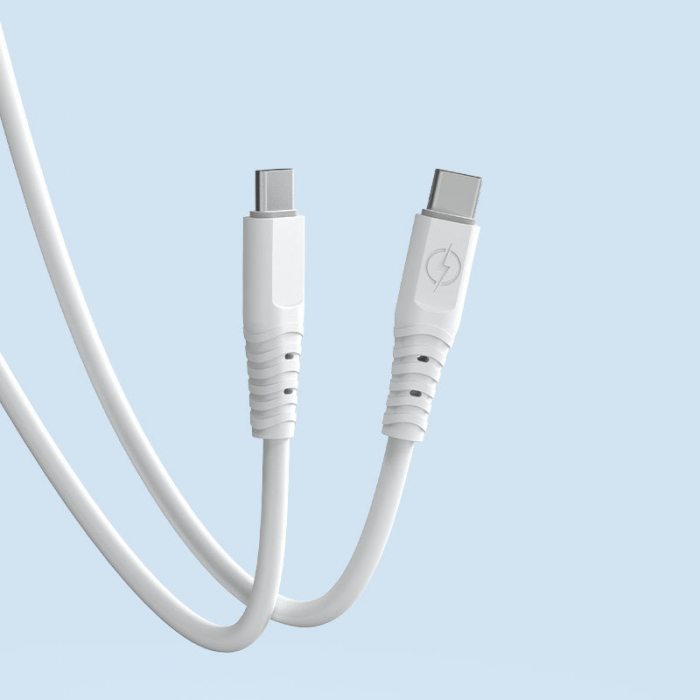 Dudao cable, cable USB Type C - USB Type C 6A 100W PD 1m white (TGL3C) [3]