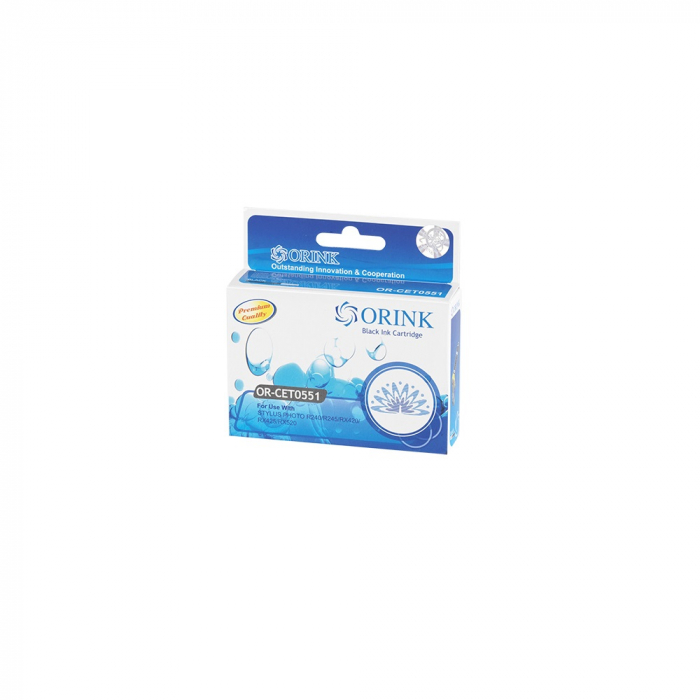 Epson T0551 ink cartridge black, Orink [1]