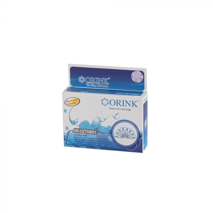 Epson T0801 ink cartridge black, ORINK [1]
