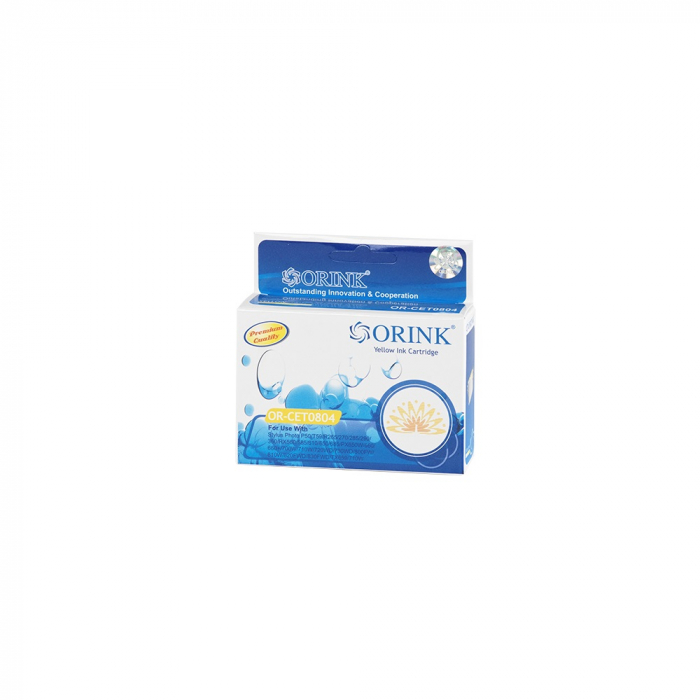 Epson T0804 ink cartridge yellow, ORINK [1]