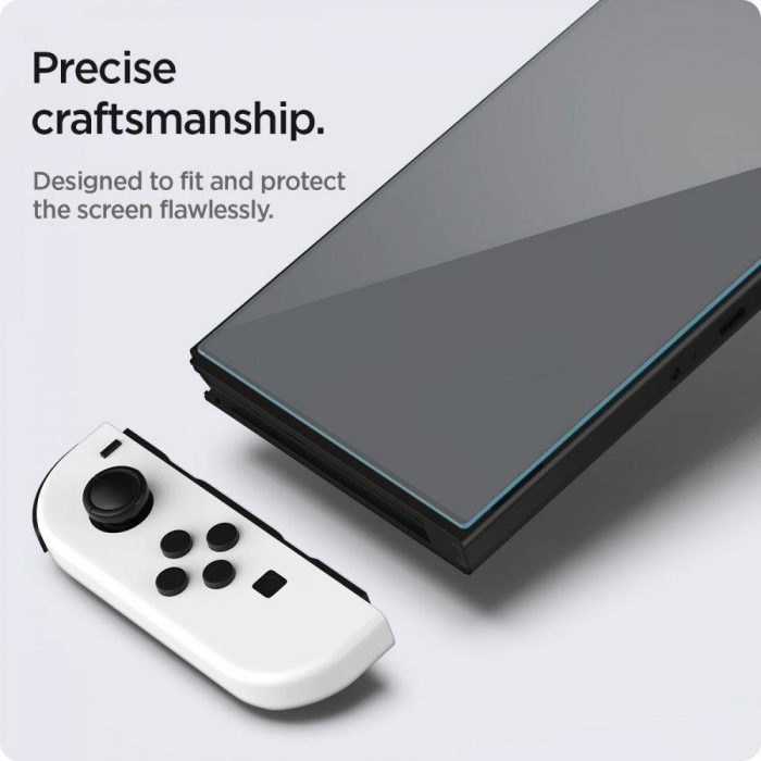 Folie de sticla Spigen GLAS.TR "EZ FIT" 2-PACK NINTENDO SWITCH OLED [8]