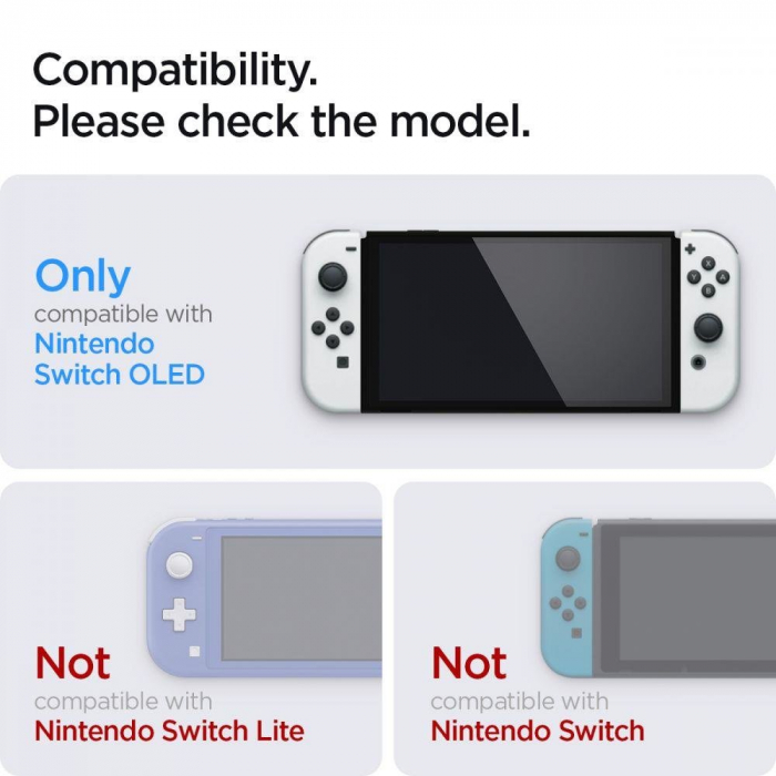 Folie de sticla Spigen GLAS.TR "EZ FIT" 2-PACK NINTENDO SWITCH OLED [5]