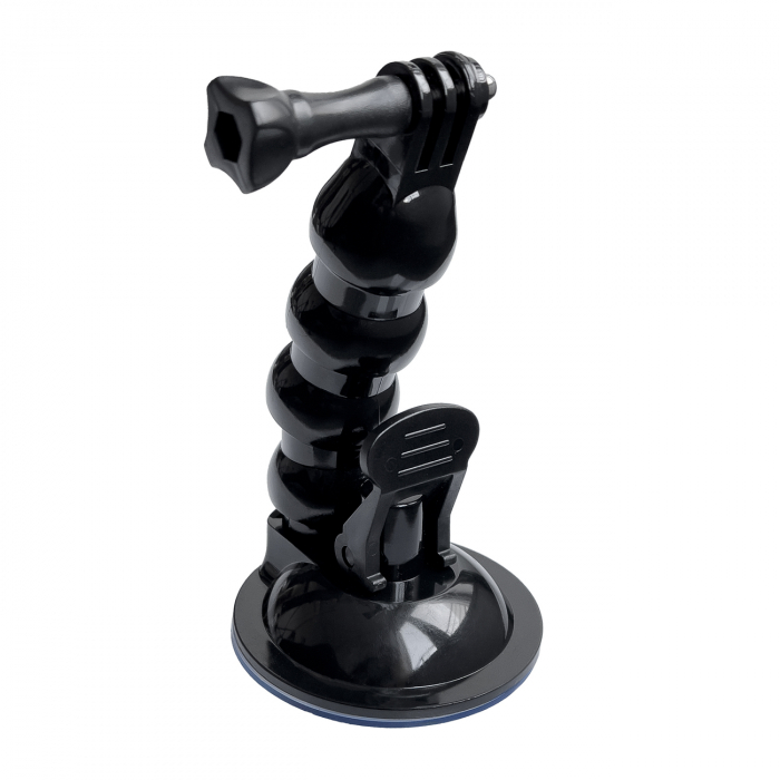 Suport GoPro cu ventuză pentru camere sport GoPro, DJI, Insta360, SJCam, Eken + adaptor smartphone (ventuza auto GoPro) [6]