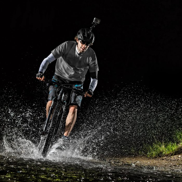 Set GoPro de accesorii pentru montarea căștii pentru camerele sportive GoPro, DJI, Insta360, SJCam, Eken (suport pentru bărbie pentru cască de ciclism GoPro) [2]