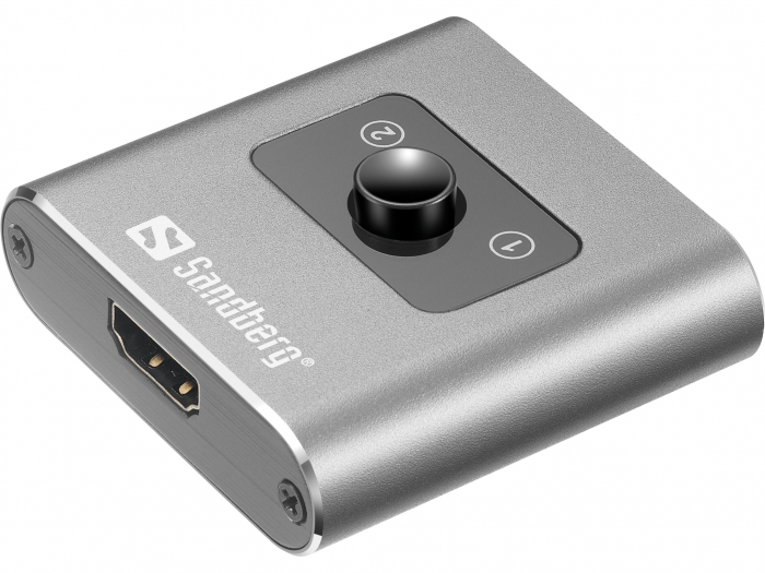 Comutator HDMI 2.0 2-în-1 – 4K@60Hz, Comutare Automată, Compatibil TV, Consolă, Laptop [2]