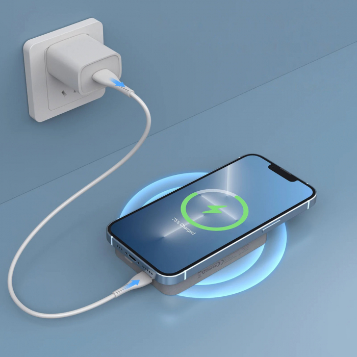 Hinovo magnetic wireless power bank MagSafe 10000mAh 15W gray (MB1-10000) [7]