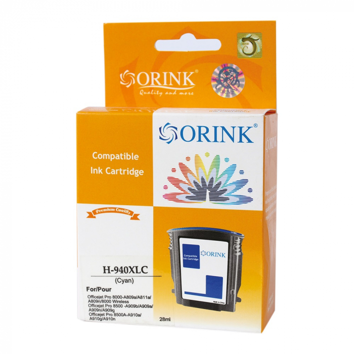 Hp 940XL/C4907AE ink cartridge cyan, ORINK [1]