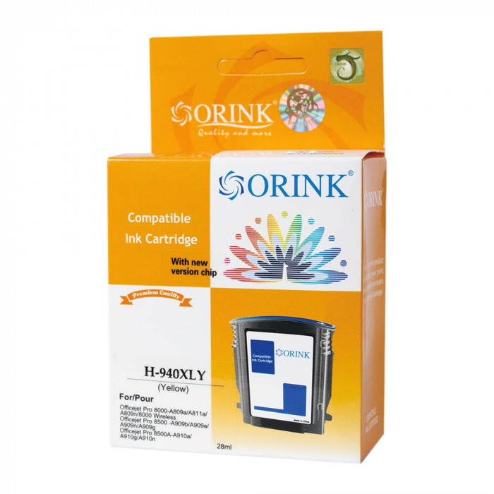 Hp 940XL/C4909AE ink cartridge yellow, ORINK [1]