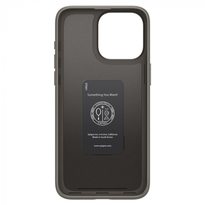 Husa Spigen Thin Fit, gunmetal - iPhone 15 Pro Max [3]