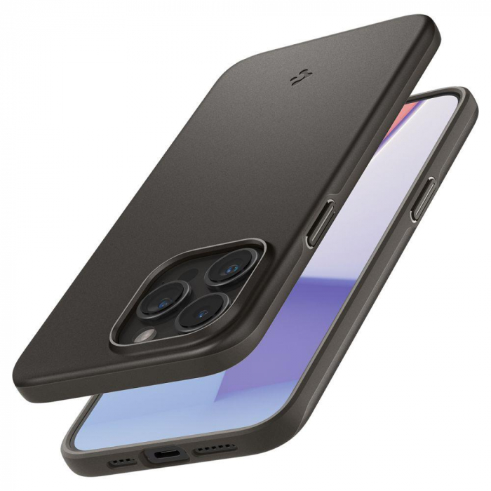 Husa Spigen Thin Fit, gunmetal - iPhone 15 Pro Max [5]
