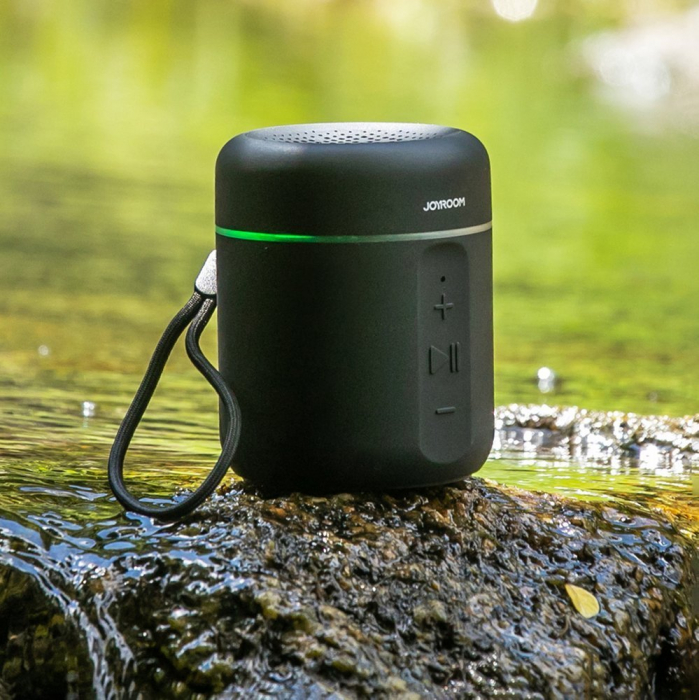 Difuzor portabil wireless Bluetooth 5.0 Joyroom JR-ML02 negru – Sunet HiFi de 5W, impermeabil IPX7, baterie de 1200 mAh și multiple opțiuni de redare [4]