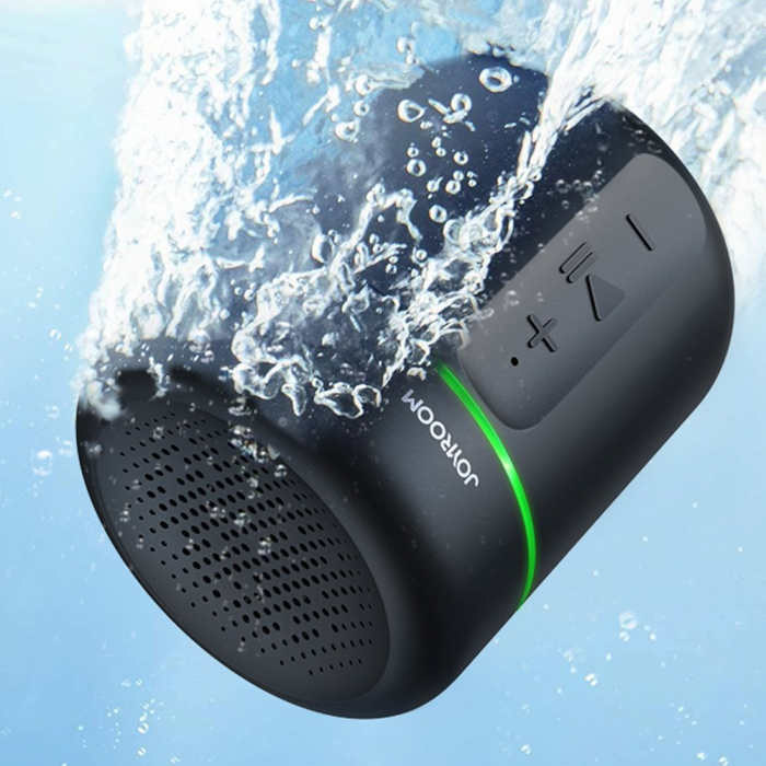 Difuzor portabil wireless Bluetooth 5.0 Joyroom JR-ML02 negru – Sunet HiFi de 5W, impermeabil IPX7, baterie de 1200 mAh și multiple opțiuni de redare [3]