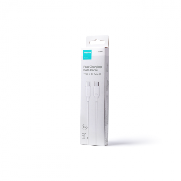 Joyroom cable USB-C - USB-C 480Mb / s 60W 1m white (S-CC060A9) [3]