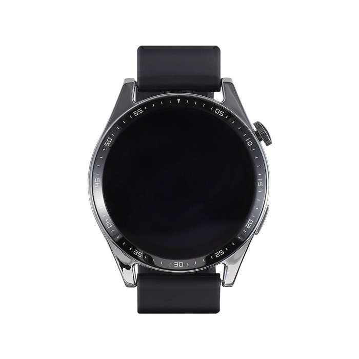 Smartwatch cu functie de preluare apel Joyroom FC2 IP68 Black (JR-FC2) + curea de piele cadou in pachet [3]