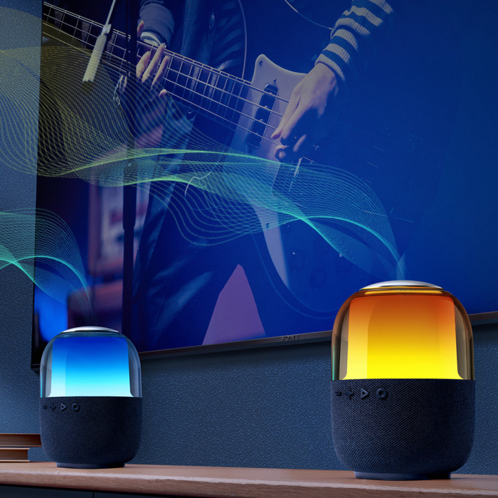 Boxă wireless Bluetooth 5.3 Joyroom JR-ML05 cu iluminare RGB – Sunet HiFi de 8W, baterie de 1500 mAh și moduri multiple de redare [5]