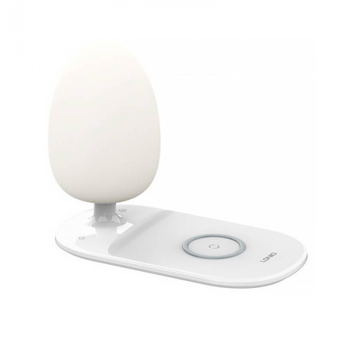 Lampă de noapte cu încărcare wireless Qi LDNIO Y3 albă – Iluminare reglabilă și încărcare rapidă pentru dispozitivele tale [6]