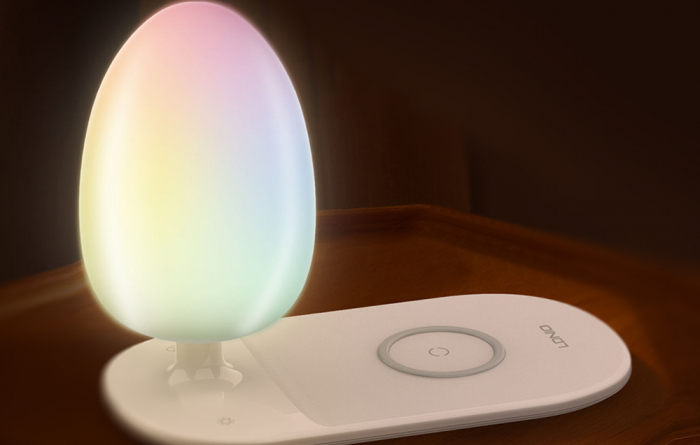 Lampă de noapte cu încărcare wireless Qi LDNIO Y3 albă – Iluminare reglabilă și încărcare rapidă pentru dispozitivele tale [2]
