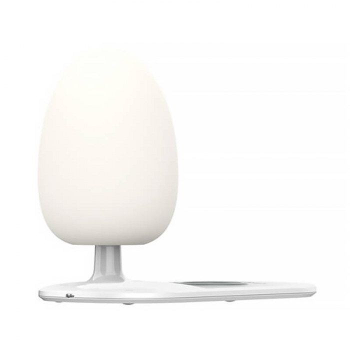 Lampă de noapte cu încărcare wireless Qi LDNIO Y3 albă – Iluminare reglabilă și încărcare rapidă pentru dispozitivele tale [5]