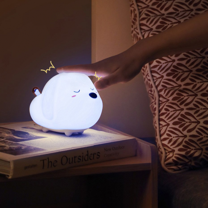 Lampă de veghe LED pentru copii cu 3 moduri de lumină de silicon Baseus in formă de căţel (DGAM-B02) [13]