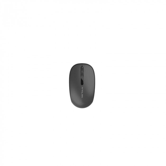 Mouse Serioux Spark 215 Wireless Negru, Senzor: Optic, DPI: 1000, conexiune: Dongle USB 2,4 GHz, banda de frecventa: 2,4 GHz, click silentios, alimentare: 1 baterie AA inclusa, 1,5 V, cerințe OS: Win, Mac, Vista [1]
