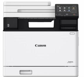 Multifunctional laser color Canon MF752CDW, dimensiune A4 (Printare,Copiere, Scanare), viteza max 33ppm alb-negru si color, rezolutie max1200x1200dpi, memorie 1 GB RAM,alimentare hartie 250 coli+ 50 coli multi-purpose+50 coli ADF, limbaj de printare UFRII, PCL 5c1, PCL6, 45 PCL fonts, marire-micsorare 25-400%, scanare color rezolutie optica 600X600 dpi, enhanced 9600 X9600dpi, viteza scanare 33ppm, Scan to: USB memory key, PC, FTP,E-mail,cloud, Formate scanare: TIFF/JPEG/PDF/Compact PDF/Searchable PDF,display LCD tactil color 12.7cm, volum de printare max 50000 pagini/luna, interfata: USB2.0 Hi-Speed, 10BASE-T/100BASE-TX/1000Base-T, Wireless 802.11b/g/n,Wireless Direct Connection, consumabile: CRG069 BK(2.1K), CRG069H BK(7.6K), CRG069 C/M/Y (1.9K), se livreaza cutonere: negru 2100pag, C/M/Y 1100pag. [1]