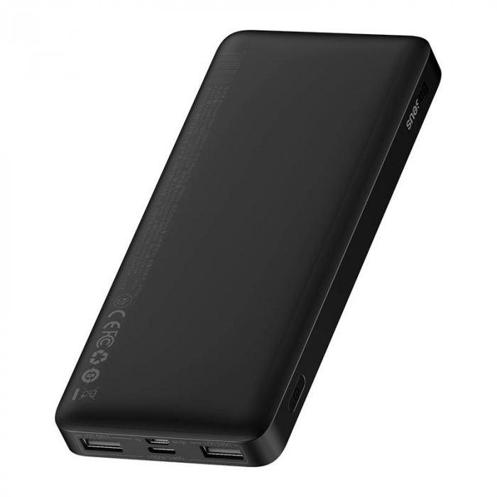 Powerbank Baseus Bipow 10000mAh, 2xUSB, USB-C, 15W (black) [3]