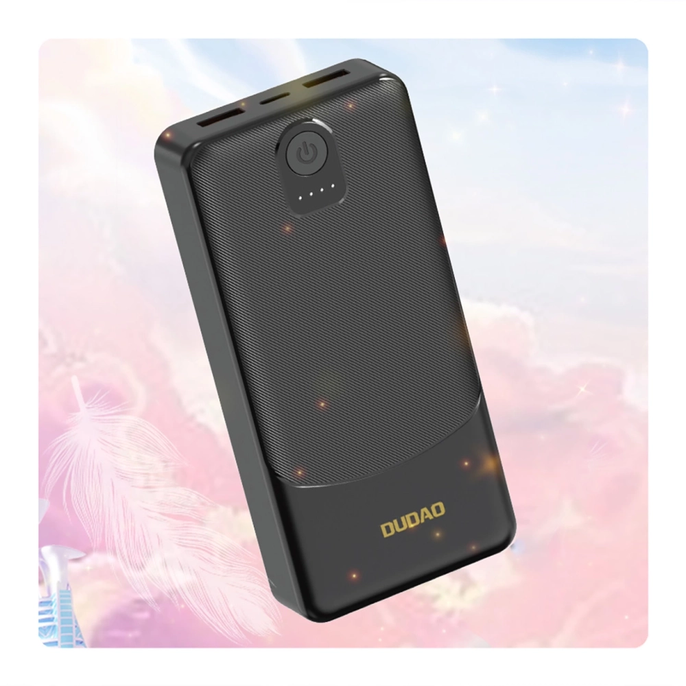 Powerbank Dudao K10Pro 20000mAh – Încărcător portabil 2.4A, 2 x USB-A, Design Slim, Negru [3]