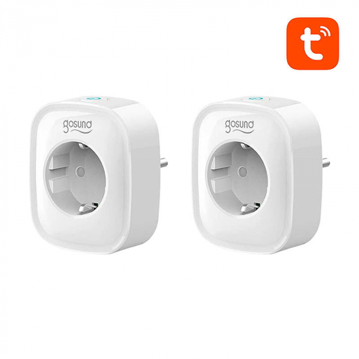 Priză inteligentă WiFi Gosund SP1 (2-pack), 16A, Tuya [3]