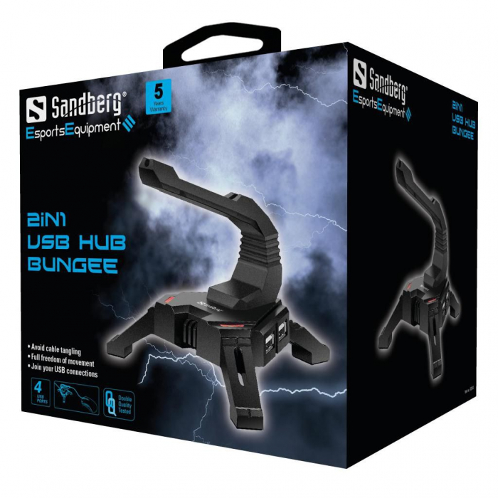 Sandberg 2in1 USB Hub Bungee [2]