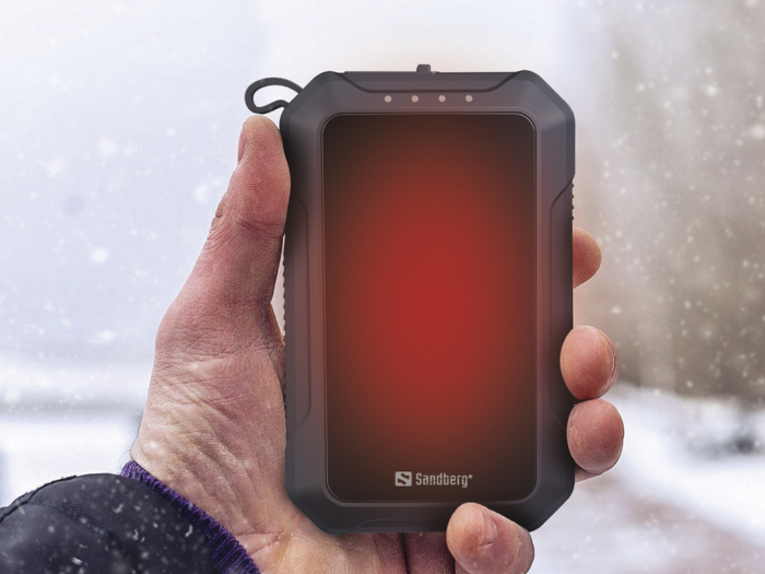 Powerbank Sandberg 10000 mAh cu Încălzitor de Mâini, Lanternă și IPX2 [3]