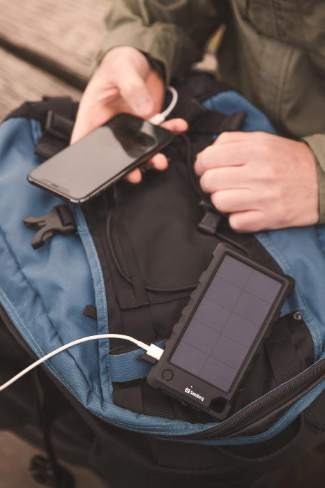 Powerbank Sandberg Saver 10000 mAh, baterie portabilă cu ieșiri USB-A și USB-C, suport încărcare simultană, compatibilă cu telefoane și dispozitive mobile [2]