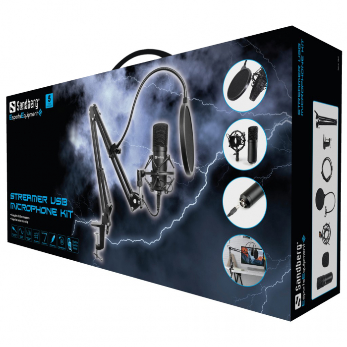 Sandberg Streamer USB Microphone Kit [3]