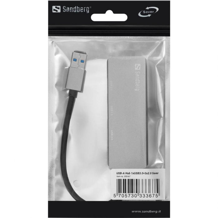 Sandberg USB-A Hub 1xUSB3.0 3x2.0 SAVER [2]