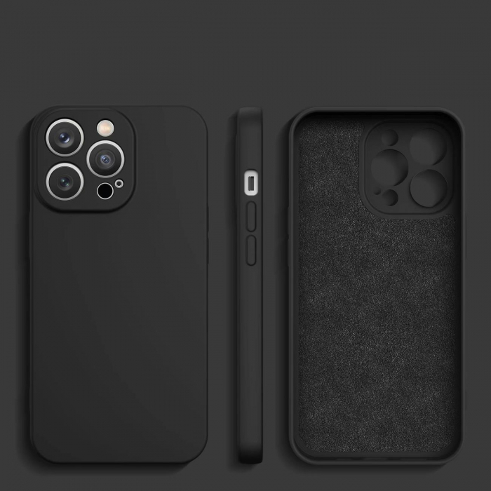 Husa din silicon Husa din silicon iPhone 14 Pro Max neagra [2]