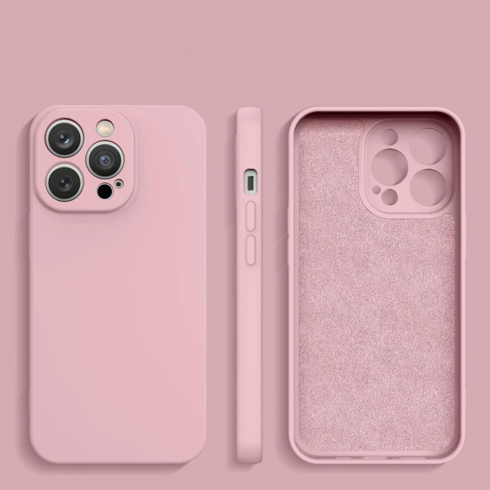 Husa din silicon Husa din silicon pentru iPhone 14 Pro roz [2]