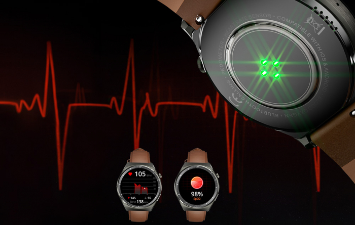 Smartwatch 2 ultra Aukey SW-2U (piele maro) [4]