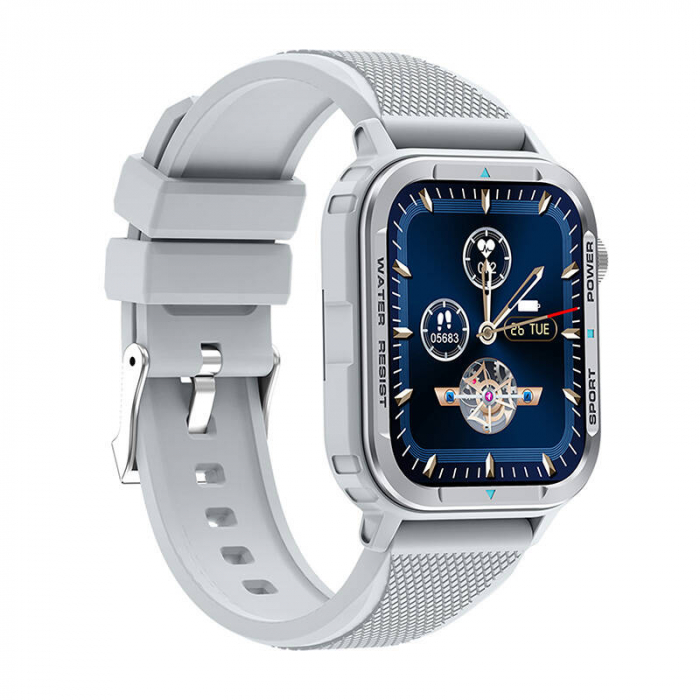 Smartwatch Colmi M41 – Ecran 1.9", Apeluri Bluetooth, 107 Moduri Sport, Monitorizare Sănătate, Argintiu [4]