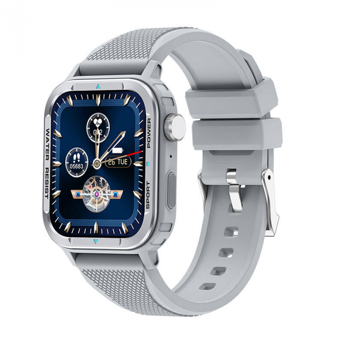 Smartwatch Colmi M41 – Ecran 1.9", Apeluri Bluetooth, 107 Moduri Sport, Monitorizare Sănătate, Argintiu [2]