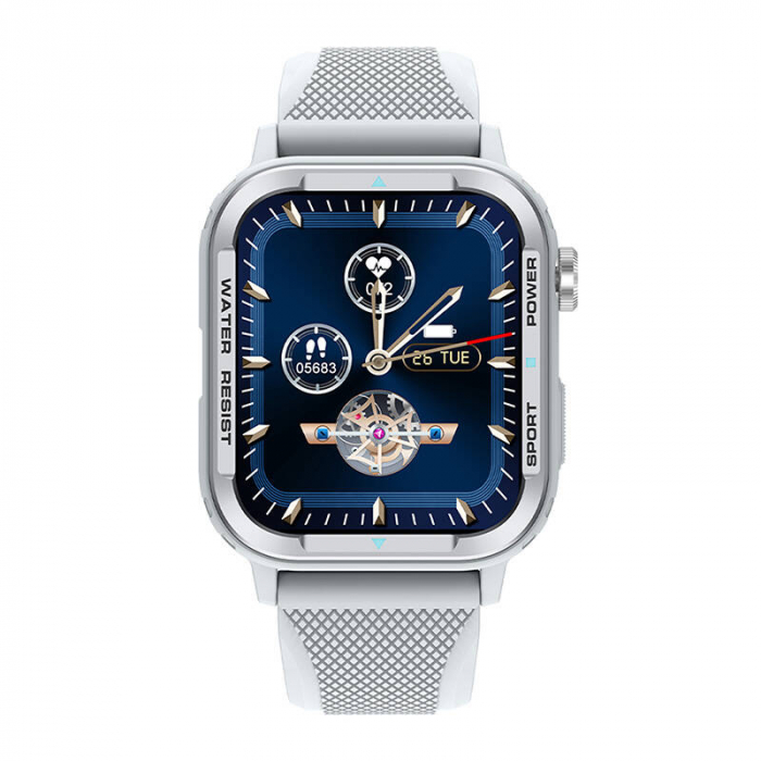 Smartwatch Colmi M41 – Ecran 1.9", Apeluri Bluetooth, 107 Moduri Sport, Monitorizare Sănătate, Argintiu [3]