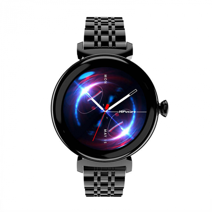 Smartwatch HiFuture Future Aura – Ecran AMOLED 1.04", Apeluri Bluetooth, Monitorizare Sănătate, IP68, Sport & Somn, Negru [2]
