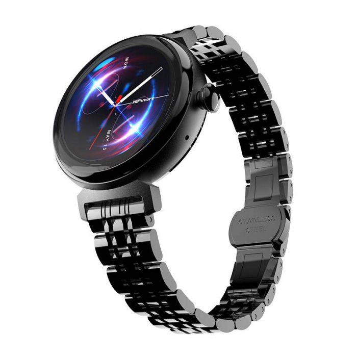 Smartwatch HiFuture Future Aura – Ecran AMOLED 1.04", Apeluri Bluetooth, Monitorizare Sănătate, IP68, Sport & Somn, Negru [5]